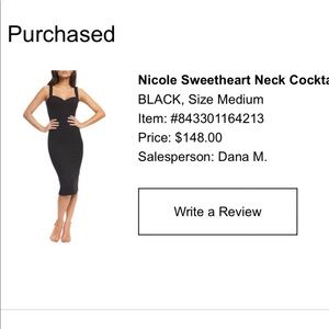 Cocktail dress from Nordstrom